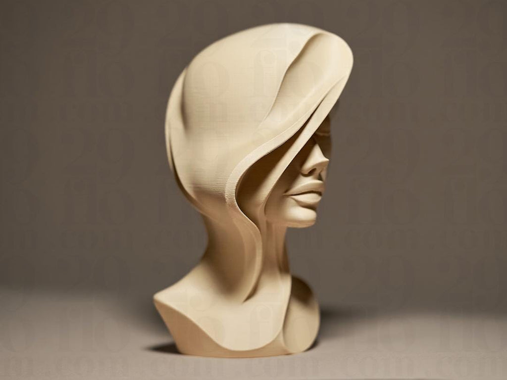 Abstrakte Frauen Gesicht Skulptur | Modern Art Woman Bust | Minimalist Face Statue | Wohnzimmer Deko | Elegant Home Accent