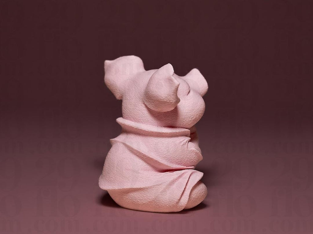 Meditierendes Schwein Figur | Cute Meditating Piglet Statue | Yoga Glücksbringer | Zen Decor | Funny Gift | Namaste
