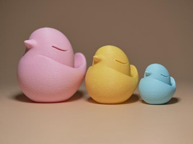 Süße Osterküken Figuren Set | Cute Easter Chicks Trio | Minimalistische Osterdeko | Pastel Spring Decor | Tischdeko Frühling | Scandi Style