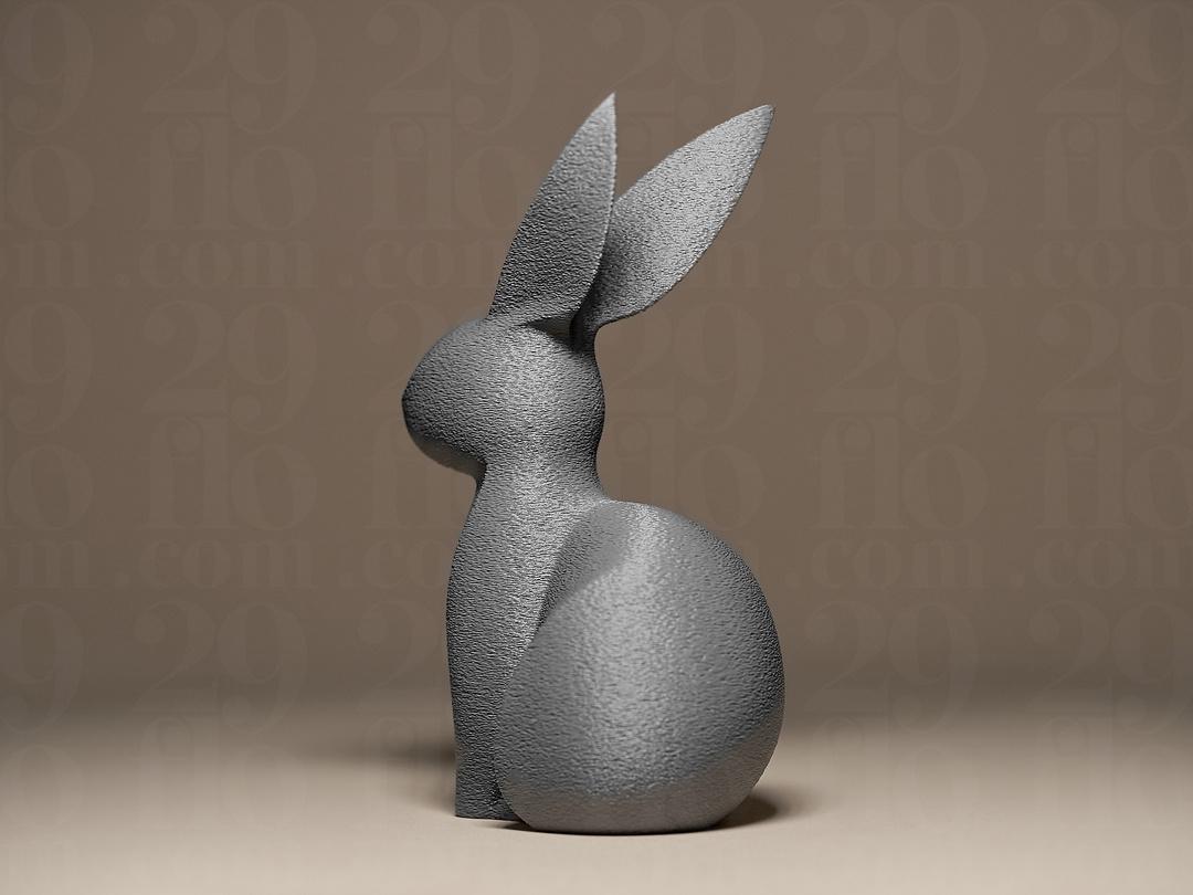 Elegante Hasen Figur | Minimalist Bunny Statue | Grey Easter Decor | Modern Spring Decoration | Rabbit Sculpture | Scandi Home Art Fehn-factory.de