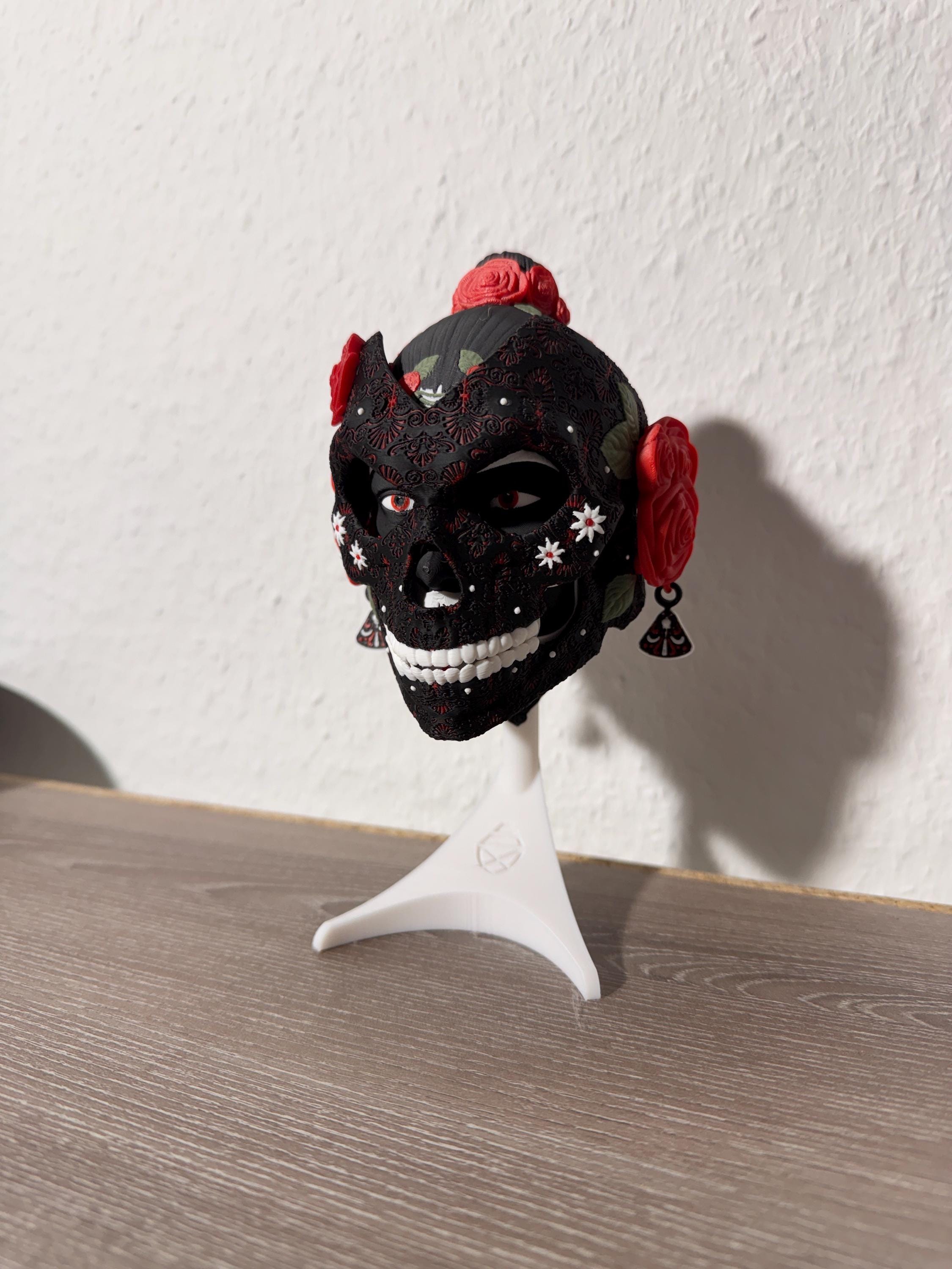 La Catrina Mask Day of the Dead Art Wall and Shelf Display - La Catrina Maske Tag der Toten Kunst Wand und Regal Deko