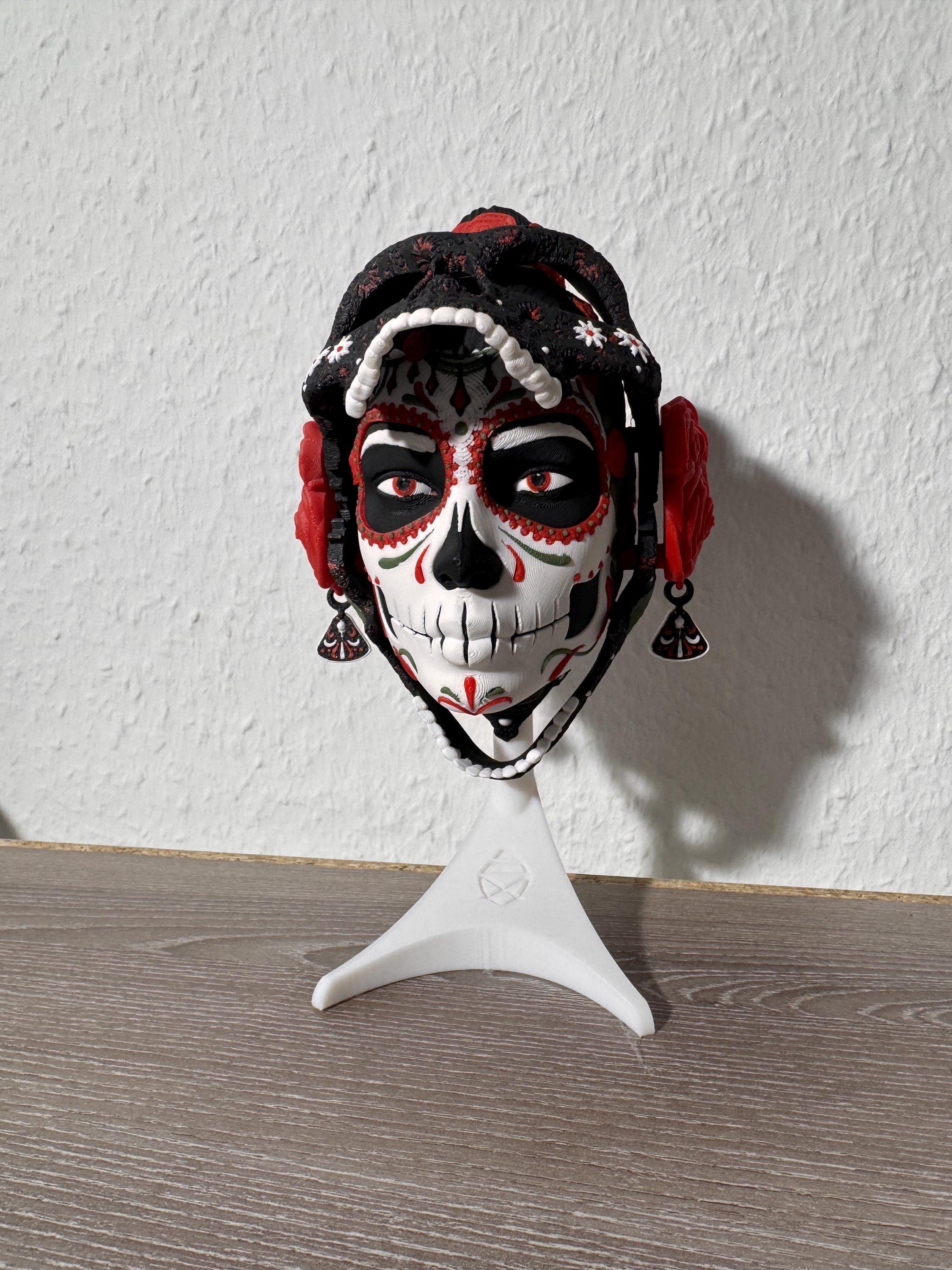 La Catrina Mask Day of the Dead Art Wall and Shelf Display - La Catrina Maske Tag der Toten Kunst Wand und Regal Deko