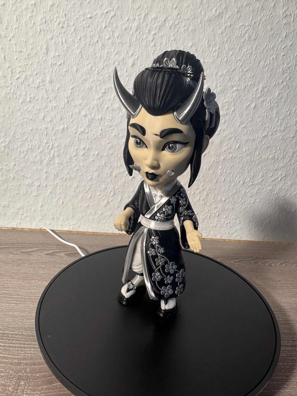 Hannya Chibi Oni Geisha Figur Japanische Dämonin | Japanese Demon Chibi Designer Toy Anime Collectible Figurine
