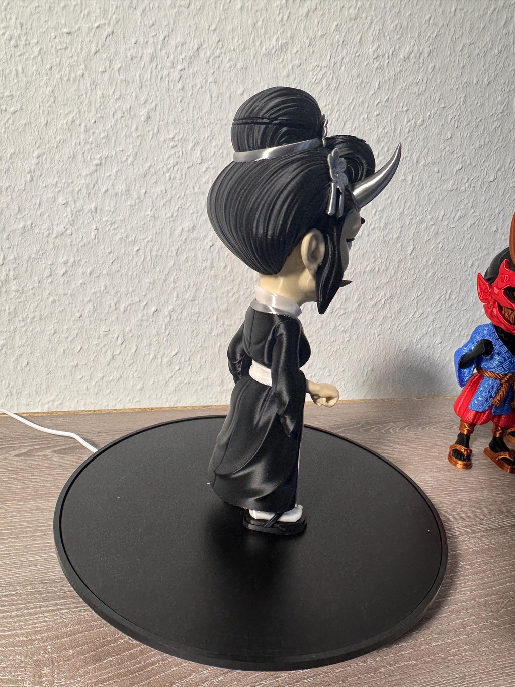 Hannya Chibi Oni Geisha Figur Japanische Dämonin | Japanese Demon Chibi Designer Toy Anime Collectible Figurine