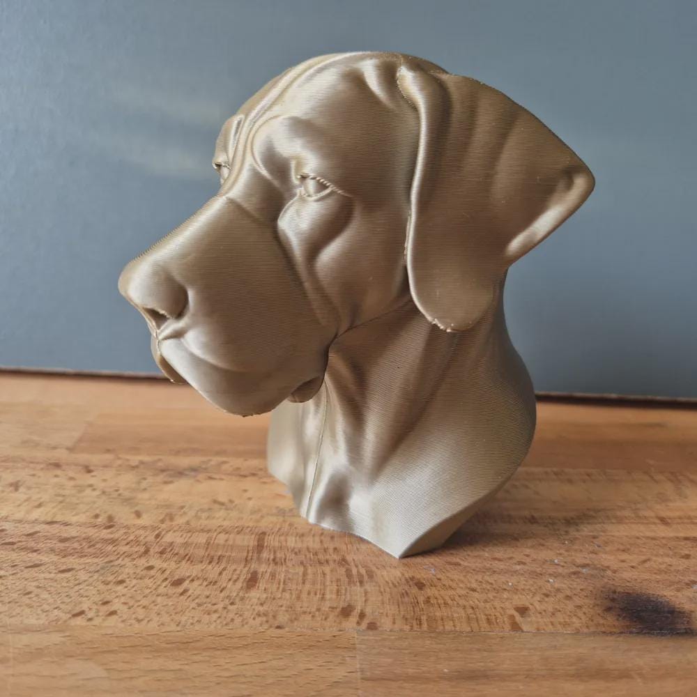 Große Deutsche Dogge Büste / Realistic Great Dane Dog Bust – Handbemalt & Detailliert