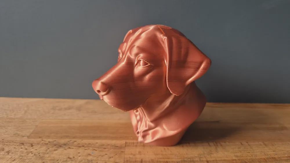 Labrador-Retriever-Büste / Realistic Labrador Retriever Dog Bust – Handbemalt & Detailliert