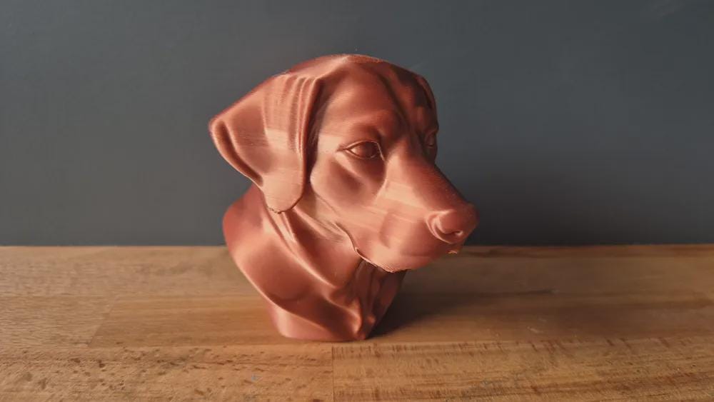 Labrador-Retriever-Büste / Realistic Labrador Retriever Dog Bust – Handbemalt & Detailliert