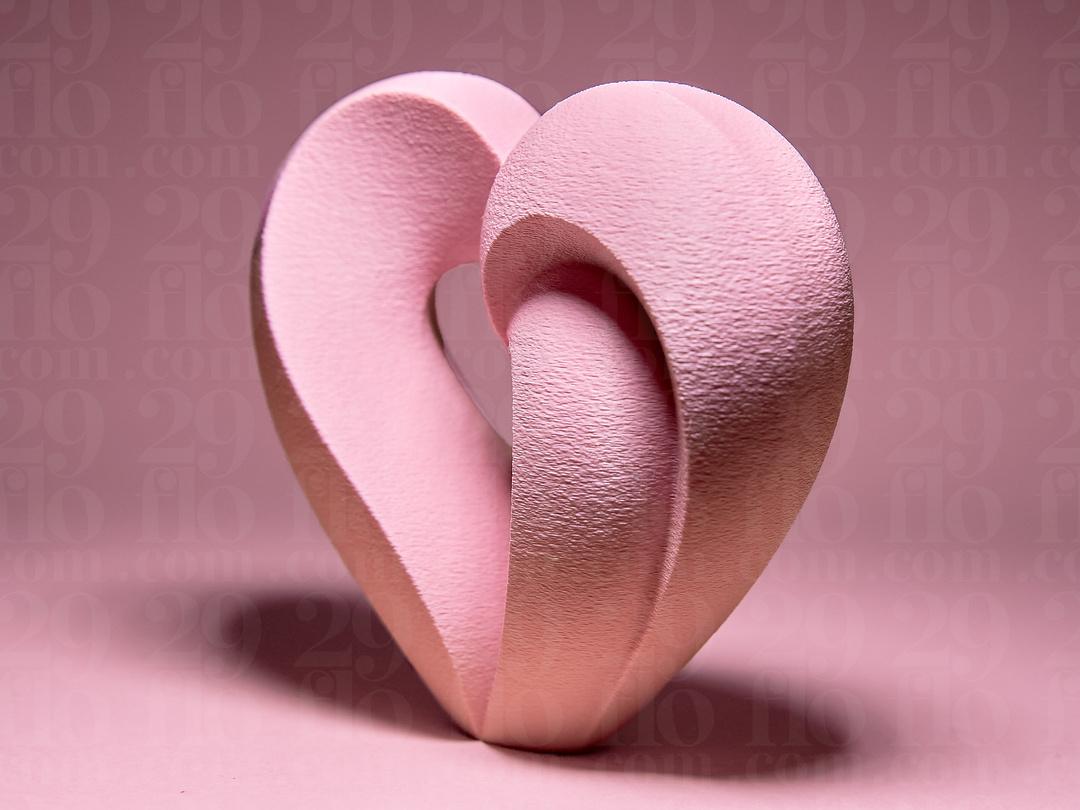 Herz in Herz Skulptur | Heart Within Heart Statue | Modern Love Art | Valentinstag Geschenk | Wedding Anniversary Gift