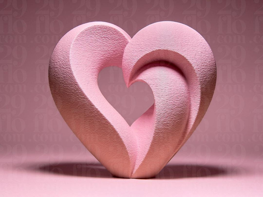 Herz in Herz Skulptur | Heart Within Heart Statue | Modern Love Art | Valentinstag Geschenk | Wedding Anniversary Gift