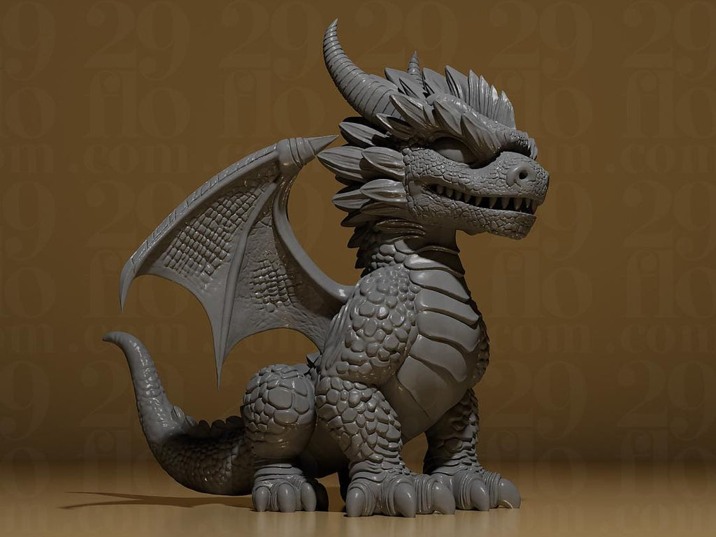 Drachen Figur Exklusiv | Cute Dragon Statue | Fantasy Deko | Mythical Creature | Gamer Geschenk | Dungeons Decor
