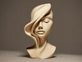 Abstrakte Frauen Gesicht Skulptur | Modern Art Woman Bust | Minimalist Face Statue | Wohnzimmer Deko | Elegant Home Accent