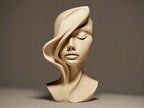 Abstrakte Frauen Gesicht Skulptur | Modern Art Woman Bust | Minimalist Face Statue | Wohnzimmer Deko | Elegant Home Accent