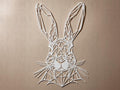 Geometrischer Osterhase Wanddeko | Geometric Bunny Wall Art | Modern Easter Decoration | Minimalist Rabbit Sign | Spring Decor