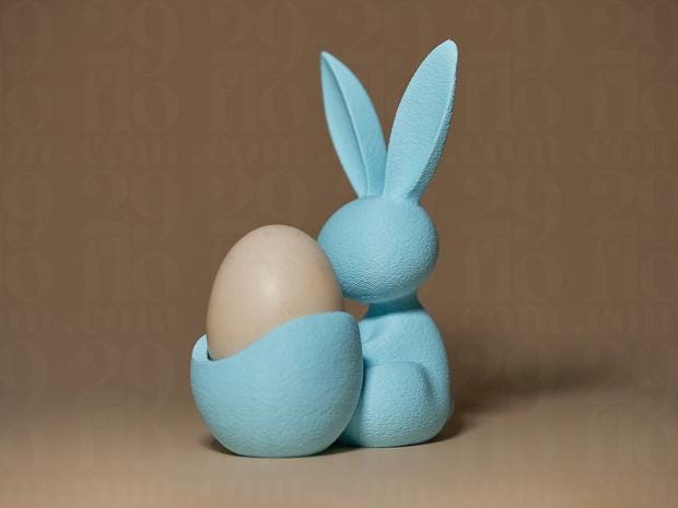 Osterhase Eierhalter Figur | Easter Bunny Egg Holder | Kinder Überraschungsei Halter | Frühstücksei Becher | Cute Rabbit Decor Fehn-factory.de