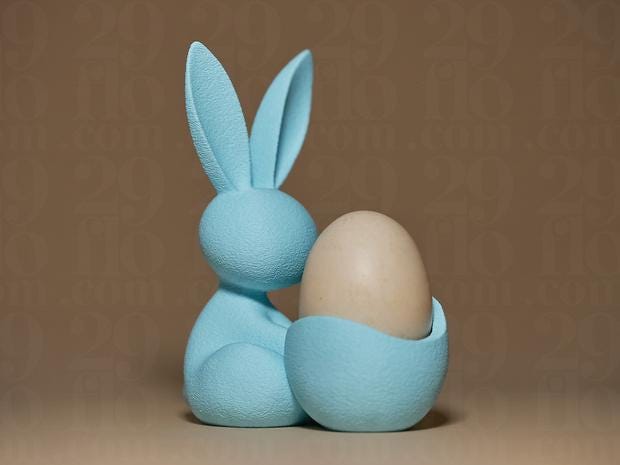 Osterhase Eierhalter Figur | Easter Bunny Egg Holder | Kinder Überraschungsei Halter | Frühstücksei Becher | Cute Rabbit Decor Fehn-factory.de