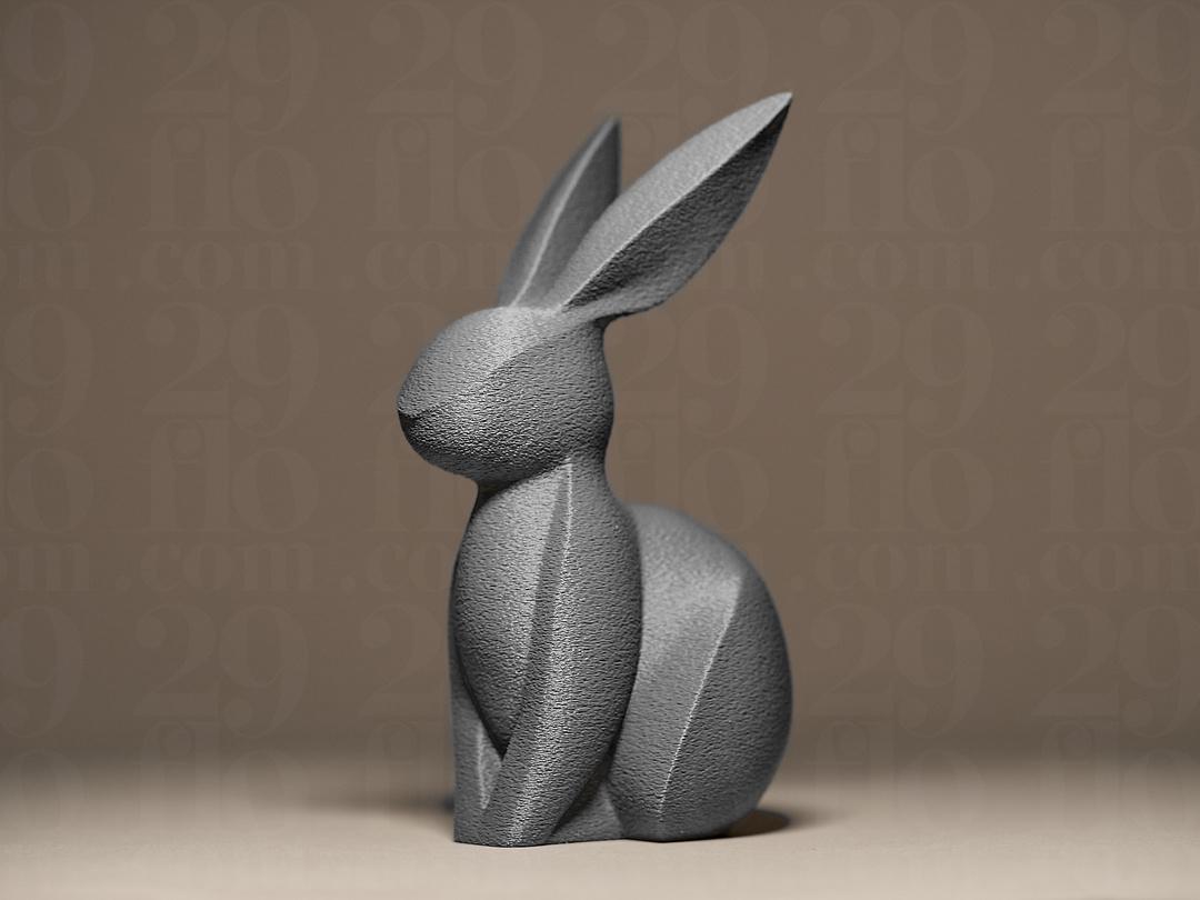 Elegante Hasen Figur | Minimalist Bunny Statue | Grey Easter Decor | Modern Spring Decoration | Rabbit Sculpture | Scandi Home Art Fehn-factory.de