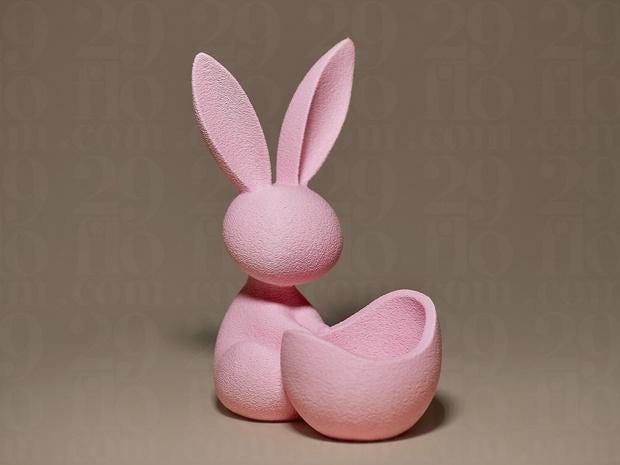 Osterhase Eierhalter Figur | Easter Bunny Egg Holder | Kinder Überraschungsei Halter | Frühstücksei Becher | Cute Rabbit Decor Fehn-factory.de