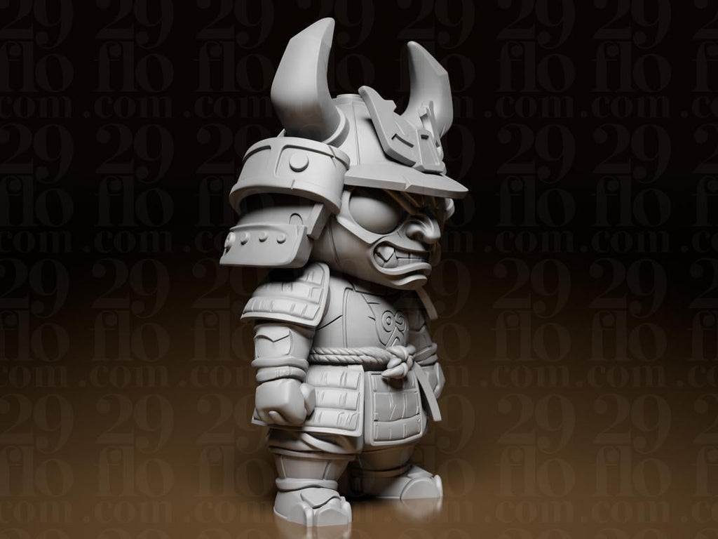 Angry Mini Samurai Figur Exklusiv | Chibi Warrior Statue | Japanese Decor | Cute Ninja Desk Toy | Gamer Gift | Anime Style Fehn-factory.de