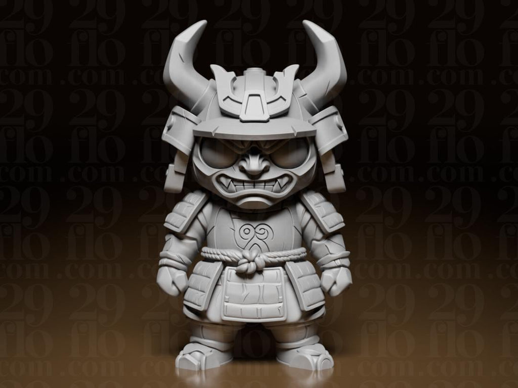 Angry Mini Samurai Figur Exklusiv | Chibi Warrior Statue | Japanese Decor | Cute Ninja Desk Toy | Gamer Gift | Anime Style Fehn-factory.de