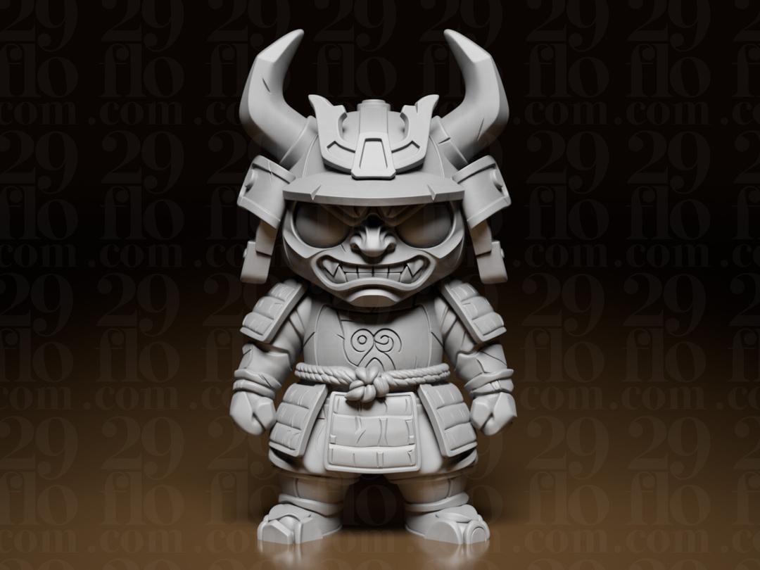 Angry Mini Samurai Figur Exklusiv | Chibi Warrior Statue | Japanese Decor | Cute Ninja Desk Toy | Gamer Gift | Anime Style Fehn-factory.de