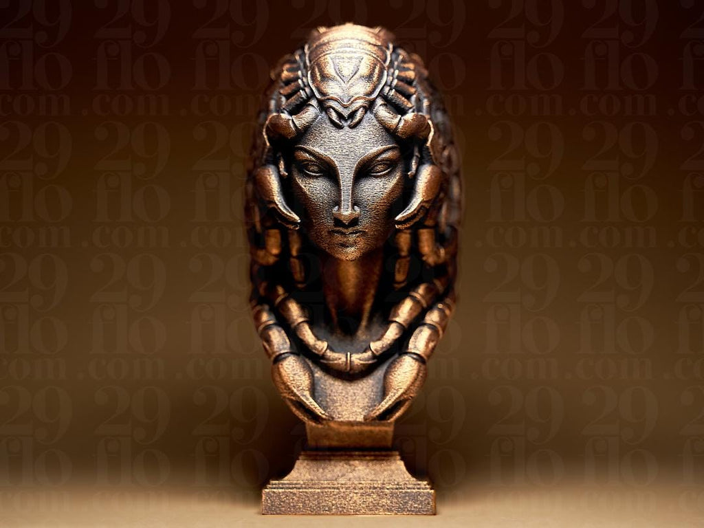 Skorpion Sternzeichen Figur | Scorpio Zodiac Statue | Fantasy Bust | Astrology Decor | The Scorpion Sculpture | Gothic Gift | Bronze Black Fehn-factory.de