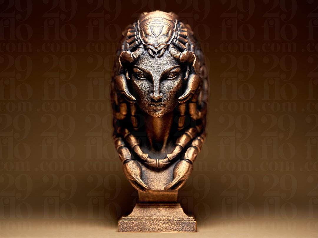 Skorpion Sternzeichen Figur | Scorpio Zodiac Statue | Fantasy Bust | Astrology Decor | The Scorpion Sculpture | Gothic Gift | Bronze Black Fehn-factory.de