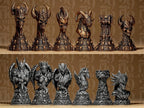 Engel vs Dämonen Schachfiguren | Angels vs Demons Chess Set | Fantasy Board Game | Gothic Chess Pieces | Good vs Evil | Custom Busts Fehn-factory.de