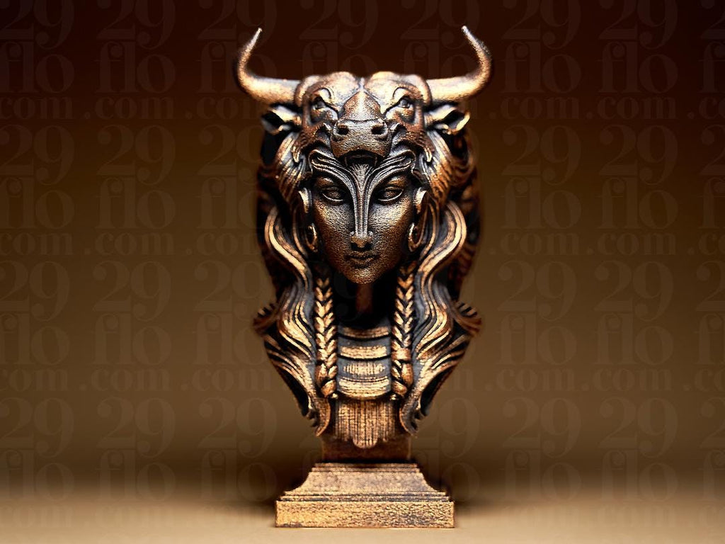 Stier Sternzeichen Figur | Taurus Zodiac Statue | Fantasy Bust | Astrology Decor | The Bull Sculpture | Gothic Gift | Bronze Black Fehn-factory.de