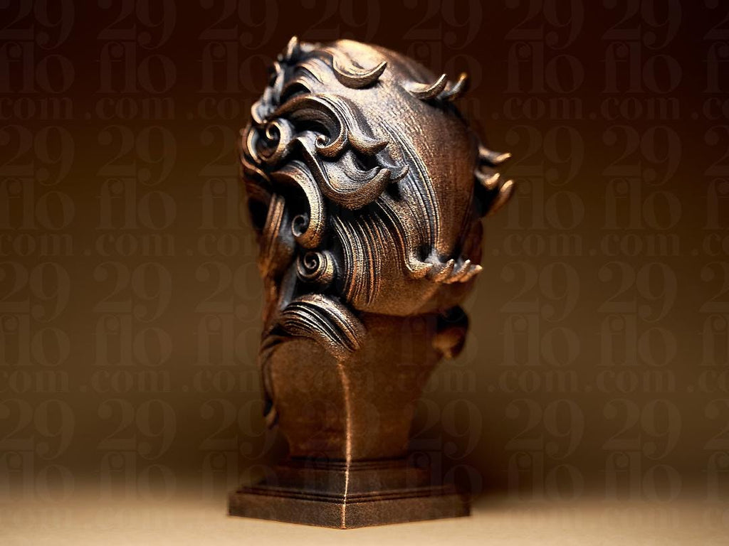 Löwe Sternzeichen Figur | Leo Zodiac Statue | Fantasy Bust | Astrology Decor | The Lion Sculpture | Gothic Gift | Bronze Black Fehn-factory.de
