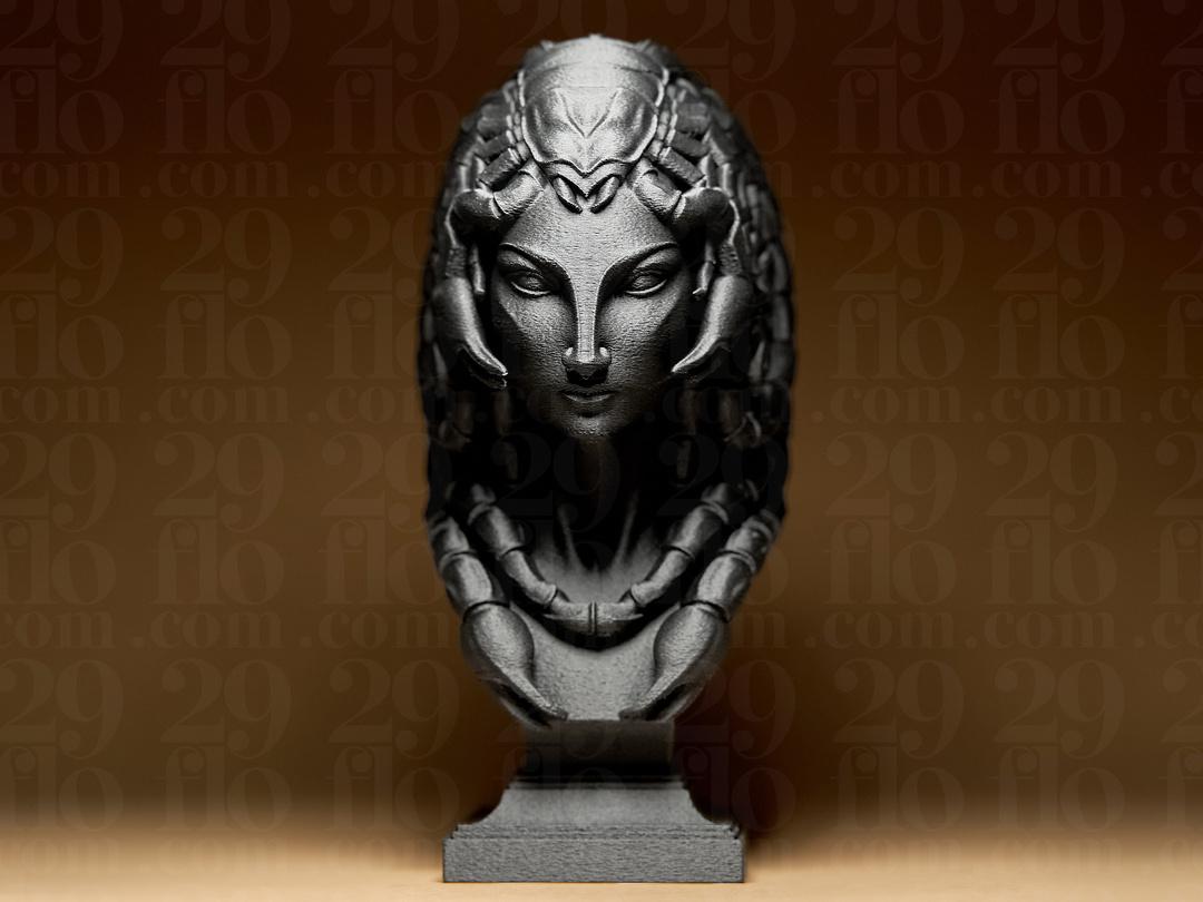 Skorpion Sternzeichen Figur | Scorpio Zodiac Statue | Fantasy Bust | Astrology Decor | The Scorpion Sculpture | Gothic Gift | Bronze Black Fehn-factory.de