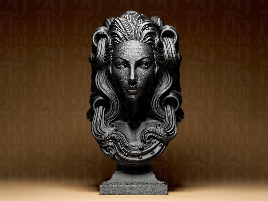 Wassermann Sternzeichen Figur | Aquarius Zodiac Statue | Fantasy Bust | Astrology Decor | Water Bearer Sculpture | Air Sign | Bronze Black Fehn-factory.de
