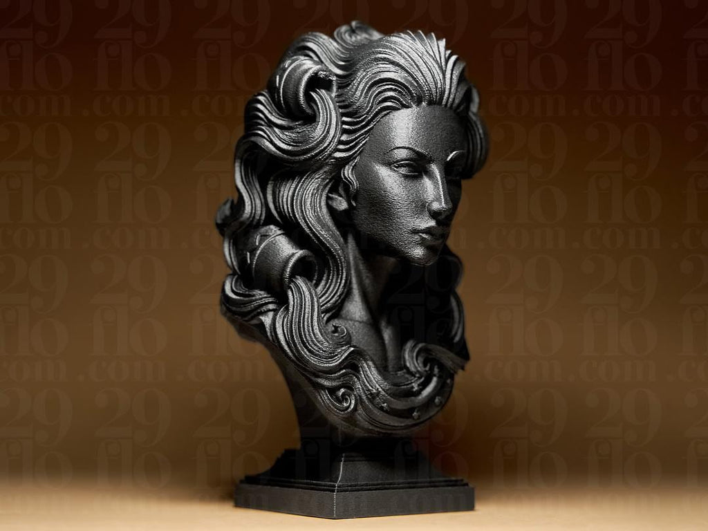 Wassermann Sternzeichen Figur | Aquarius Zodiac Statue | Fantasy Bust | Astrology Decor | Water Bearer Sculpture | Air Sign | Bronze Black Fehn-factory.de