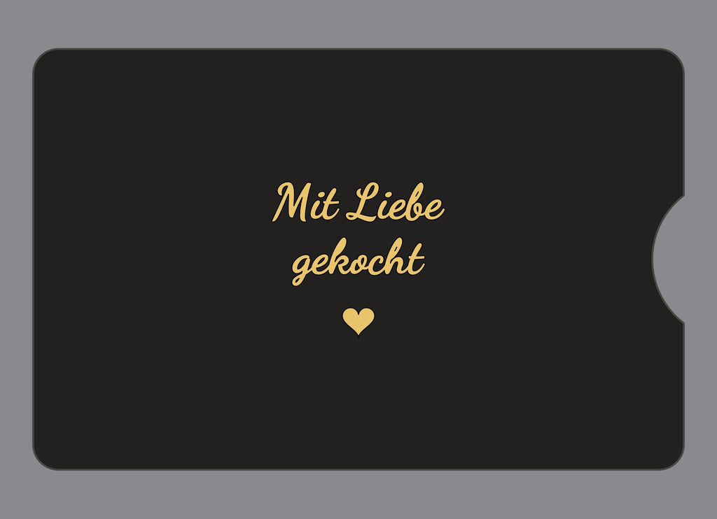 Display-Abdeckung passend für Thermomix TM6 – Mit Liebe gekocht | mehrfarbig, Wunschfarbe möglich