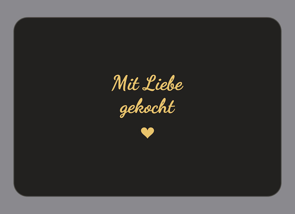 Display-Abdeckung passend für Thermomix TM7 – Mit Liebe gekocht | mehrfarbig, Wunschfarbe möglich