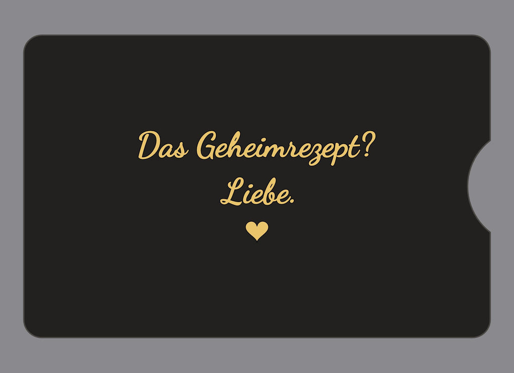 Display-Abdeckung passend für Thermomix TM6 – Das Geheimrezept? Liebe. | mehrfarbig, Wunschfarbe möglich