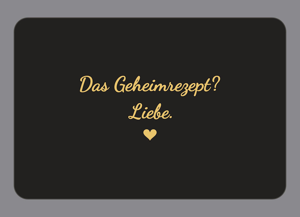 Display-Abdeckung passend für Thermomix TM7 – Das Geheimrezept? Liebe. | mehrfarbig, Wunschfarbe möglich