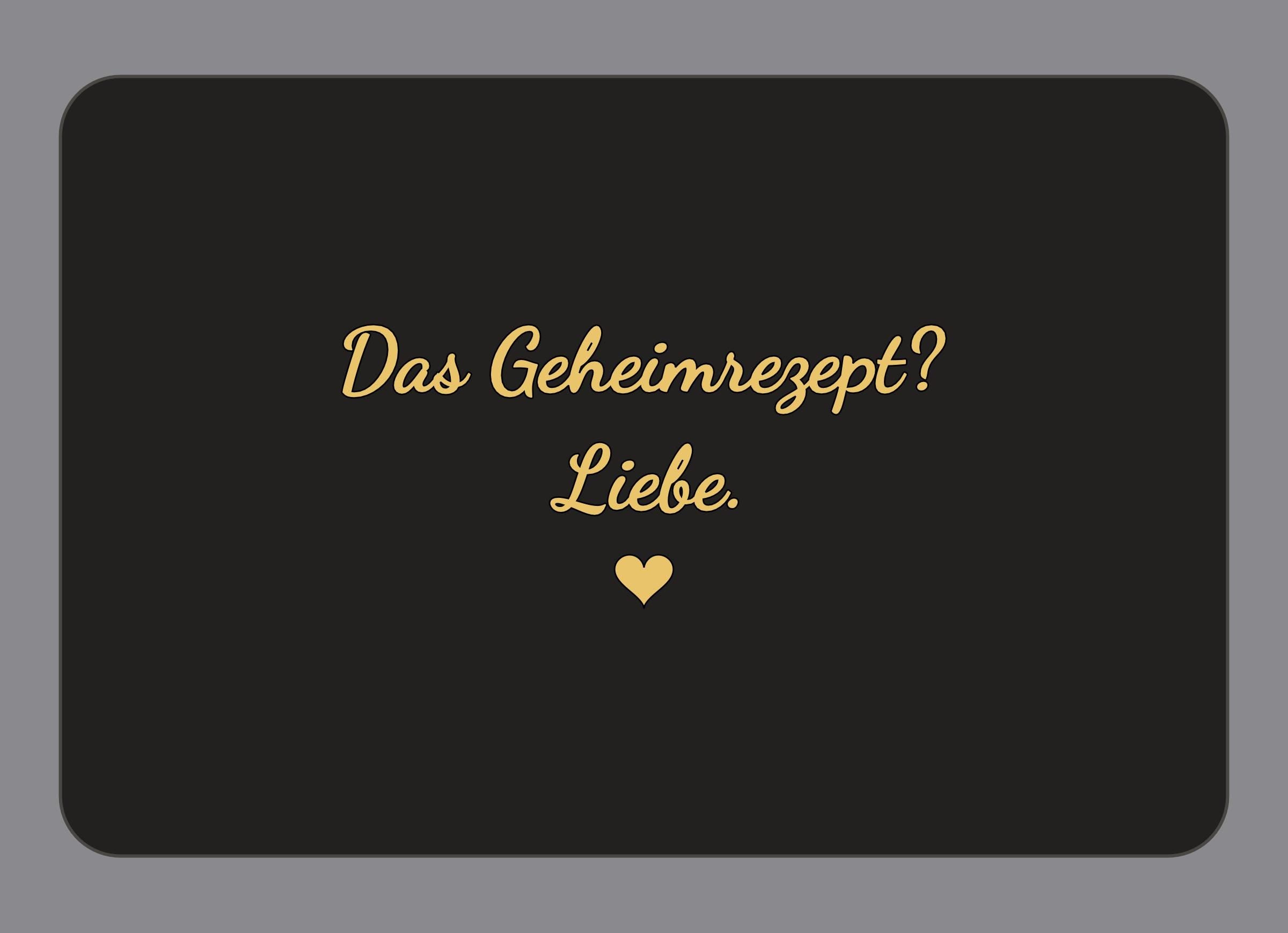 Display-Abdeckung passend für Thermomix TM7 – Das Geheimrezept? Liebe. | mehrfarbig, Wunschfarbe möglich