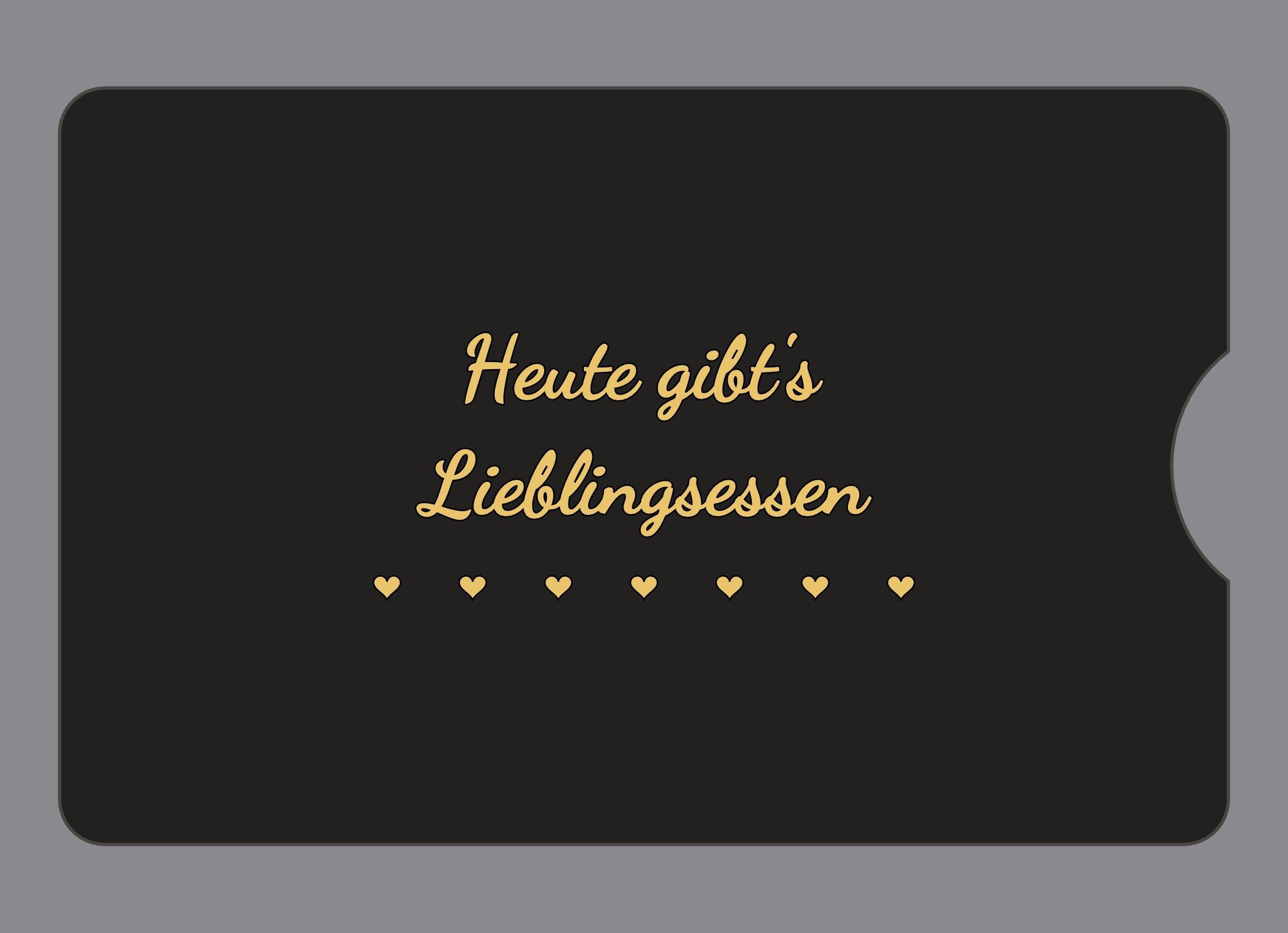 Display-Abdeckung passend für Thermomix TM6 – Heute gibt's Lieblingsessen | mehrfarbig, Wunschfarbe möglich