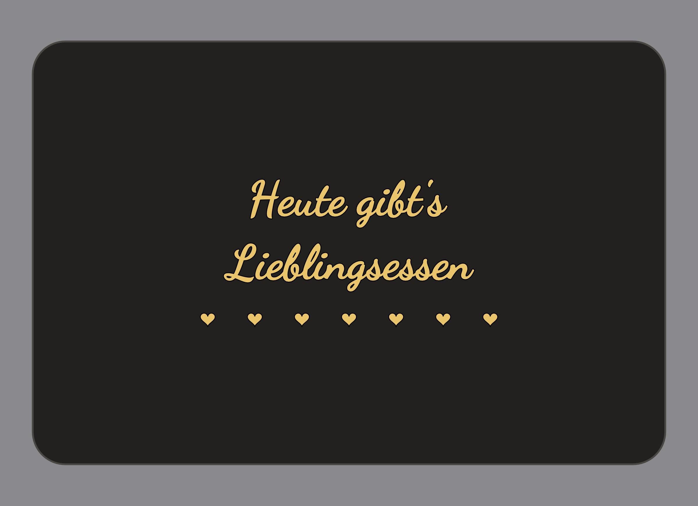 Display-Abdeckung passend für Thermomix TM7 – Heute gibt's Lieblingsessen | mehrfarbig, Wunschfarbe möglich