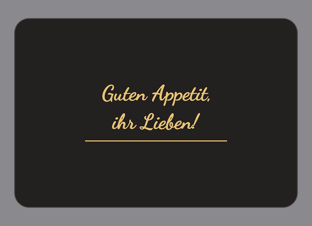 Display-Abdeckung passend für Thermomix TM7 – Guten Appetit, ihr Lieben! | mehrfarbig, Wunschfarbe möglich