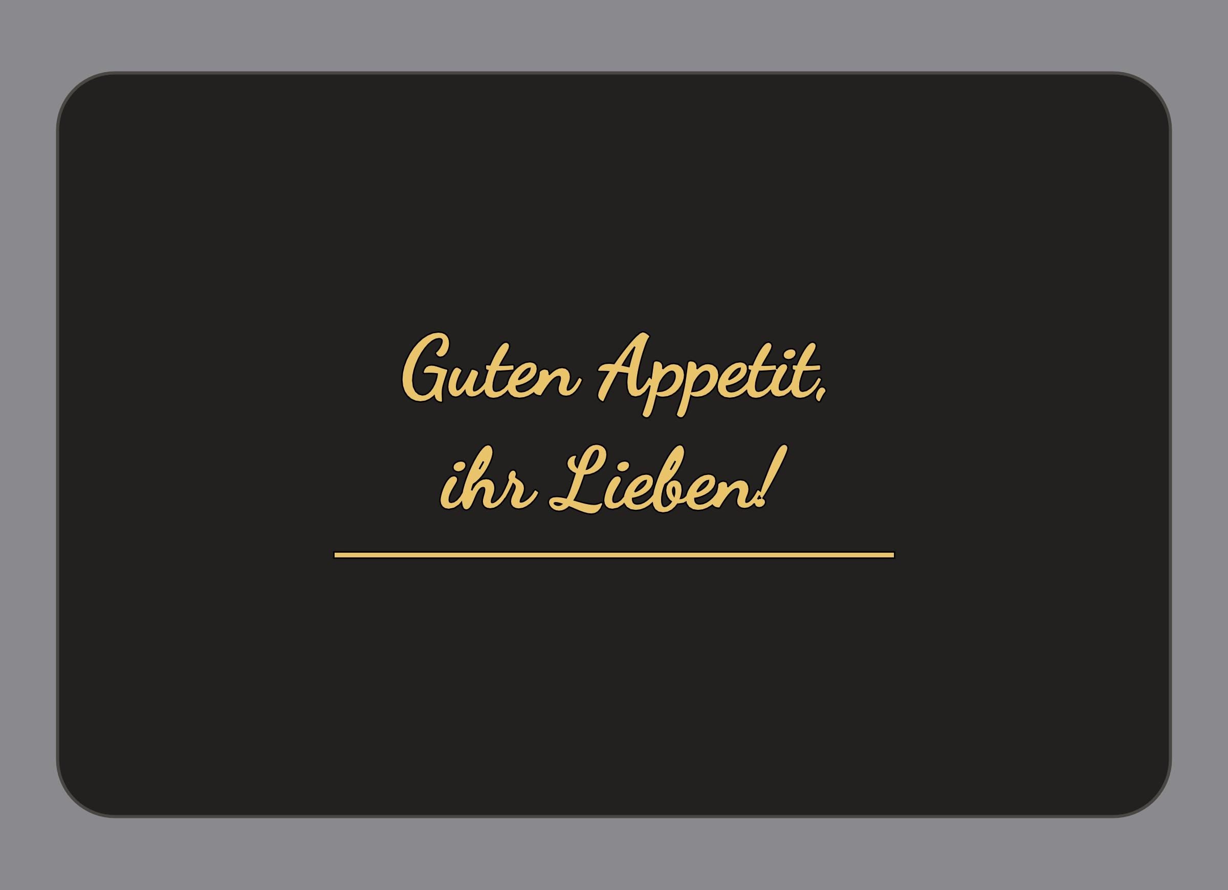 Display-Abdeckung passend für Thermomix TM7 – Guten Appetit, ihr Lieben! | mehrfarbig, Wunschfarbe möglich