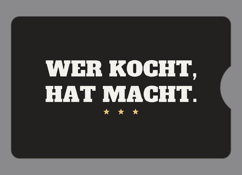 Display-Abdeckung passend für Thermomix TM6 – Wer kocht, hat Macht. | mehrfarbig, Wunschfarbe möglich