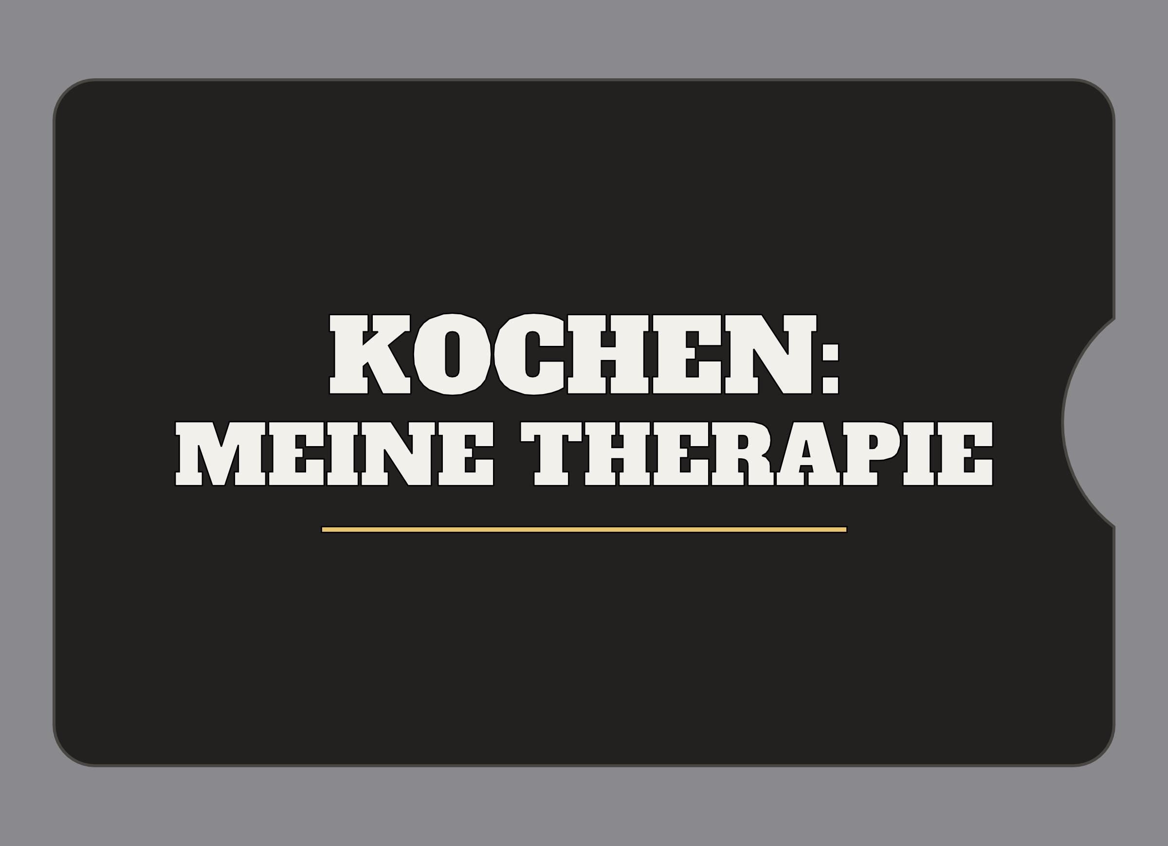 Display-Abdeckung passend für Thermomix TM6 – Kochen: Meine Therapie | mehrfarbig, Wunschfarbe möglich