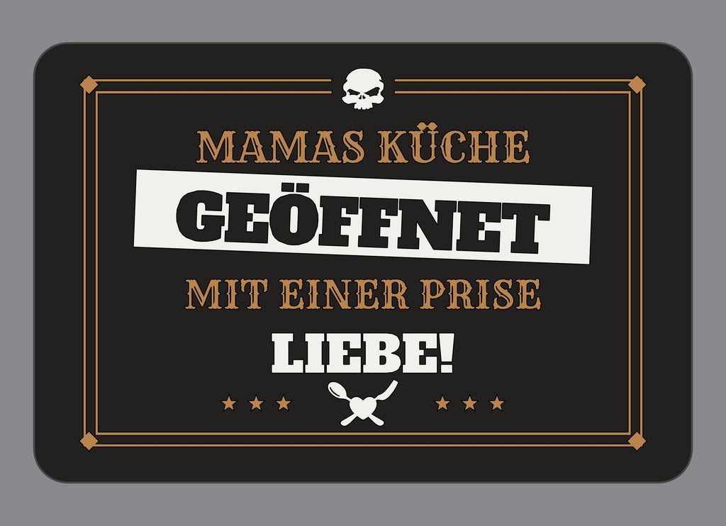Display-Abdeckung passend für Thermomix TM7 – Mamas Küche – geöffnet mit einer Prise Liebe! | mehrfarbig, Wunschfarbe möglich
