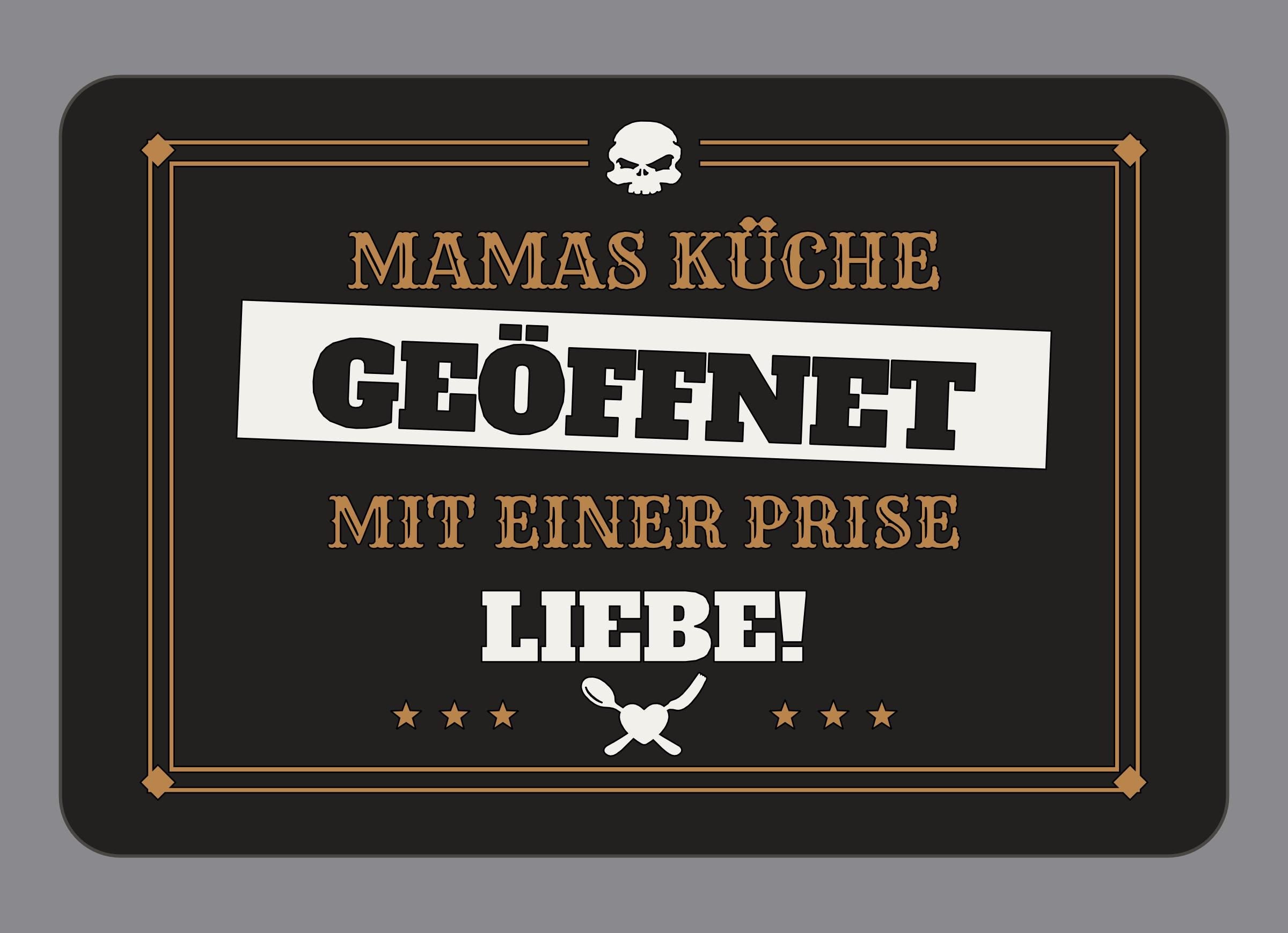Display-Abdeckung passend für Thermomix TM7 – Mamas Küche – geöffnet mit einer Prise Liebe! | mehrfarbig, Wunschfarbe möglich