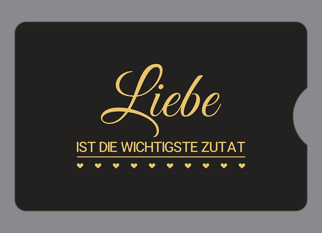 Display-Abdeckung passend für Thermomix TM6 – Liebe ist die wichtigste Zutat | mehrfarbig, Wunschfarbe möglich