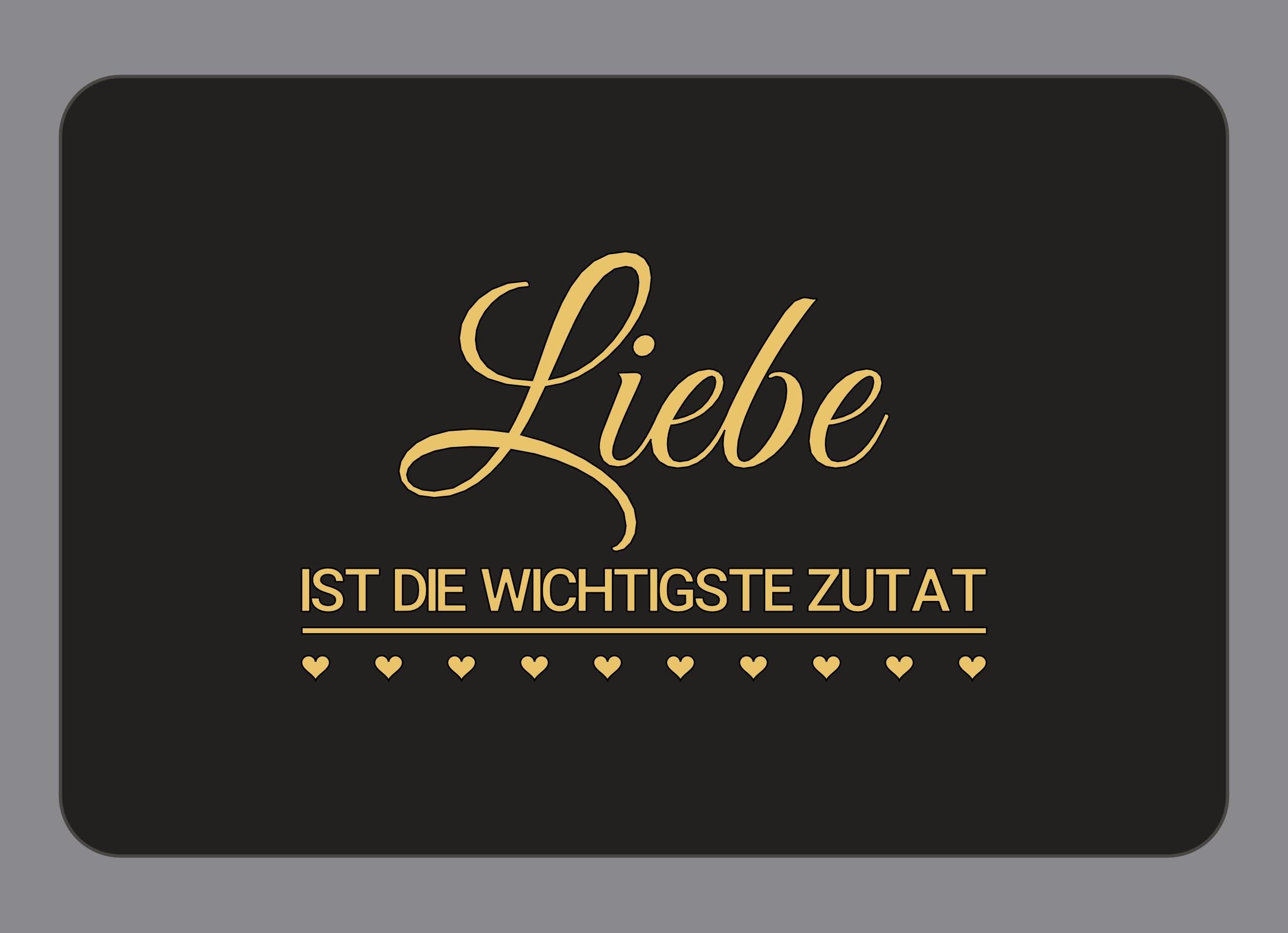 Display-Abdeckung passend für Thermomix TM7 – Liebe ist die wichtigste Zutat | mehrfarbig, Wunschfarbe möglich