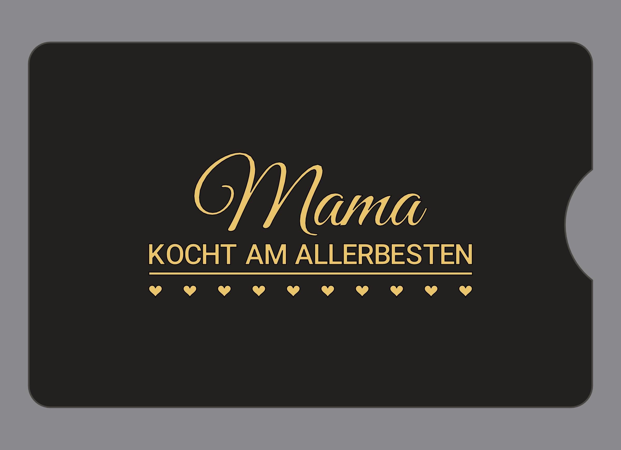 Display-Abdeckung passend für Thermomix TM6 – Mama kocht am allerbesten | mehrfarbig, Wunschfarbe möglich