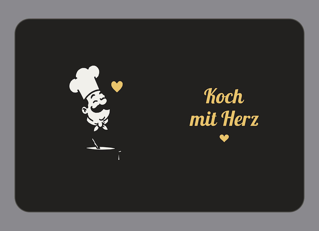 Display-Abdeckung passend für Thermomix TM7 – Koch mit Herz | mehrfarbig, Wunschfarbe möglich