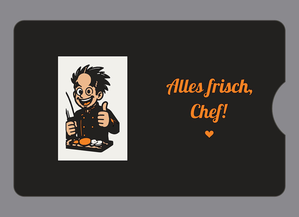 Display-Abdeckung passend für Thermomix TM6 – Alles frisch, Chef! | mehrfarbig, Wunschfarbe möglich